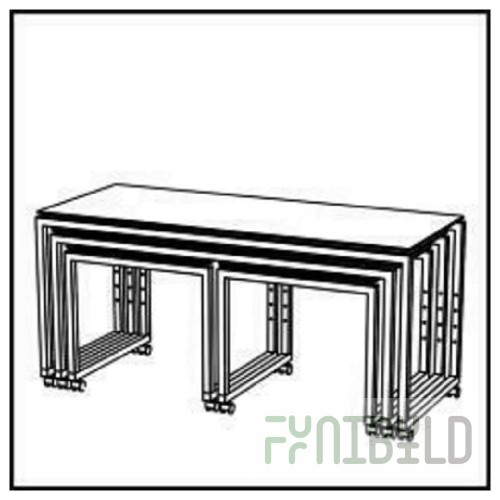 BauscherHepp VE-14017 64 Inch Table Top Compact Laminate with Venta 1 x - Buffet Tables