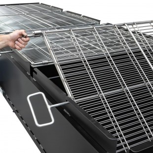 Grill grate for chicken RKG-6 for PKA, 550x326x147, 6 chickens, stainless steel.