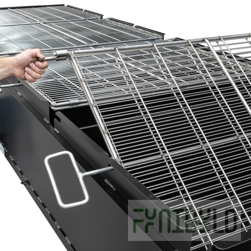 Grill grate for chicken RKG-6 for PKA, 550x326x147, 6 chickens, stainless steel.