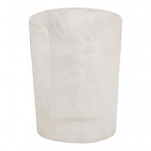 Cal-Mil White Cloud Resin Countertop Cup / Lid Organizer 23859-126