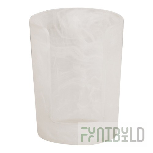 Cal-Mil White Cloud Resin Countertop Cup / Lid Organizer 23859-126