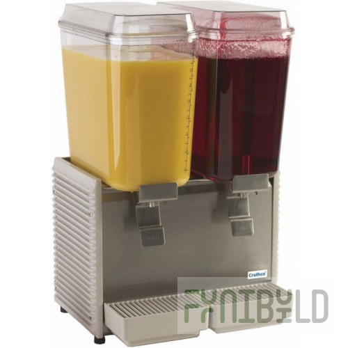 Crathco D25-3 17 Inch Electric Beverage Dispenser with Two Bowls