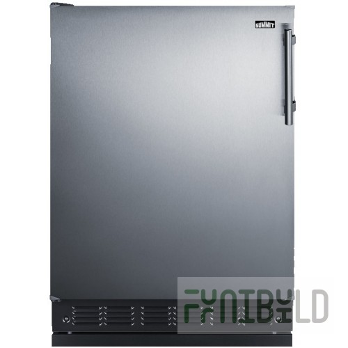 Summit FFBF192SSBI 24 Inch Refrigerator Freezer Reach-in 12.5 cu Ft