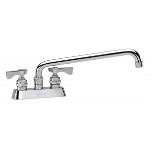 Krowne 15-312L-W-E4 4 Inch Deck Mount Faucet Vandal Resistant with 12 Inch Spout
