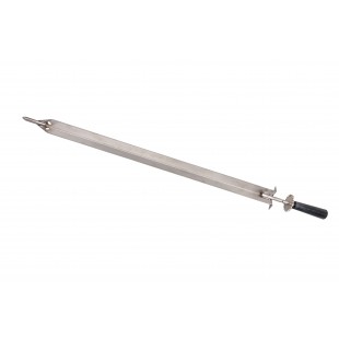 Optional 43 Inch Prongless V-Shaped Skewer for 48195 - Durable Stainless Steel, Omcan 48193