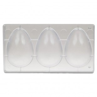 JB Prince K804 Chocolate Mold Single Form Polycarbonate Half Egg Shape