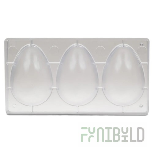 JB Prince K804 Chocolate Mold Single Form Polycarbonate Half Egg Shape