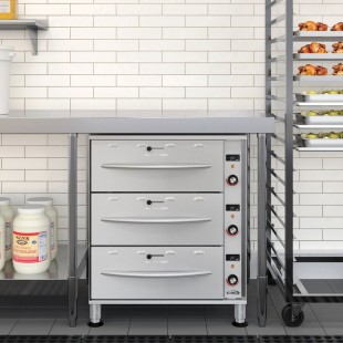 Koolmore KM-WD-M3 27 Inch Wide Triple Drawer Warming Drawer Stainless Steel and Durable