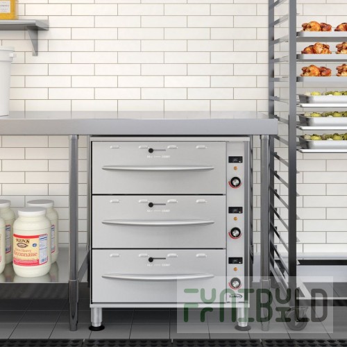 Koolmore KM-WD-M3 27 Inch Wide Triple Drawer Warming Drawer Stainless Steel and Durable
