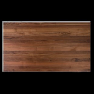 John Boos WALKCT14438-V 144 Inch Kitchen Countertop Full Length Edge Grain Walnut with Varnique Finish