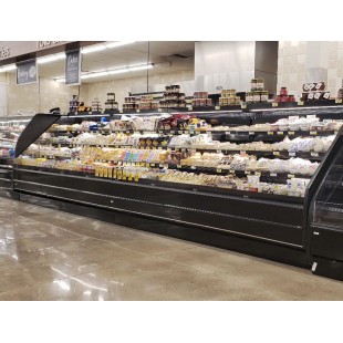 Hussmann DZC-SS-144R 144 Inch Remote Refrigeration Display Case with Black Interior Hussmann DZC-SS-144R 144 Inch Remote Refrigeration Display Case with Black Interior