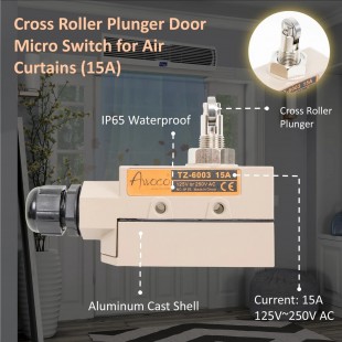 GSW USA TZ-6003-15A Micro Switch 1.2 Inch with Plunger and Vertical Roller GSW USA TZ-6003-15A Micro Switch 1.2 Inch with Plunger and Vertical Roller