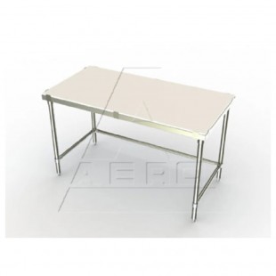 AERO Manufacturing 4TGB-2496 96 Inch Economy Work Table Stainless Steel Top with Adjustable Undershelf