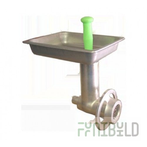 Uniworld Food Service Equipment 822HCPL 12 Inch Meat Grinder Attachment with Tin Plated Finish