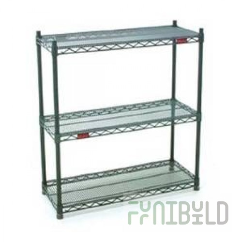 Eagle A4-63-1836Z 36 Inch Add-On Shelving Unit 4-tier Wire Zinc Finish