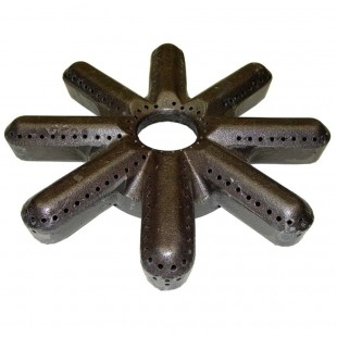 AllPoints 2702299 9.25 Inch Cast Iron Burner with Air Shutter - Garland Series S