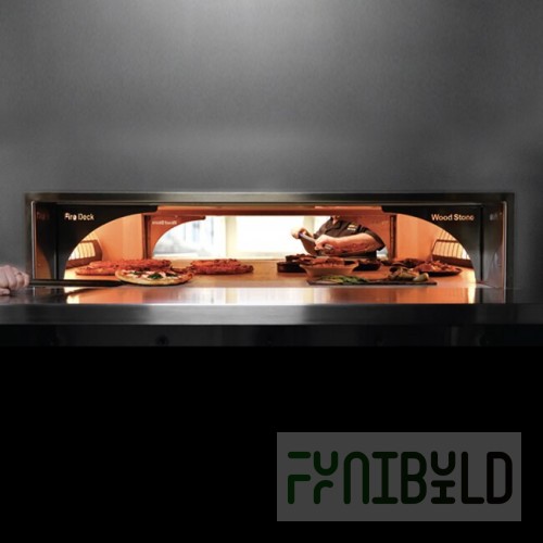Wood Stone 000-9660-DF-SHELF-KIT Rear Bake Shelf for FD-9660 Oven with Decorative Flame