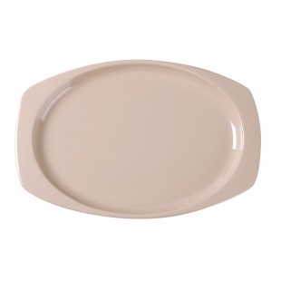 Yanco NS-211T 11-1/2 Inch Tan Melamine Platter Dishwasher Safe Packs/Bundles/Cases