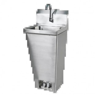 Klinger's Trading FOOT-FVHS-1000 Hand Sink Floor Mounted With Foot Pedal Valves