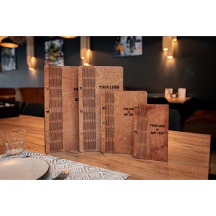 Menu Solutions WDAFR-A True Blue Wood Menu Holder / Tent with 4