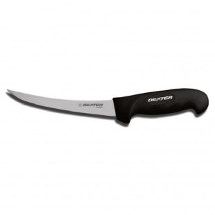 Dexter 26343 6 Inch Wide Hollow Ground Boning Knife High Carbon Steel Black Handle