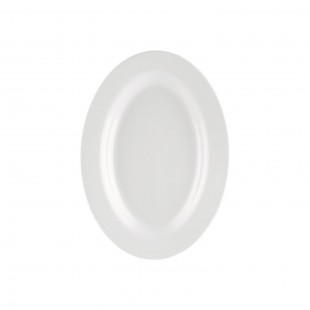 Stanton Trading STRE-14 12-1/2 Inch Oval Platter Ceramic with Rolled Edge American White Stanton Trading STRE-14 12-1/2 Inch Oval Platter Ceramic with Rolled Edge American White