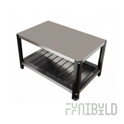 Stand for the GRILL MASTER F4 hob art. 40001 (803x730x653 in, stainless steel shelf)