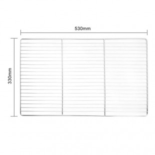 Grid for combi steamer GN 1/1 530x325 in, all stainless steel.