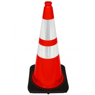 AllPoints 38331 14 Inch Blue Traffic Cone for Outdoor Safety Management