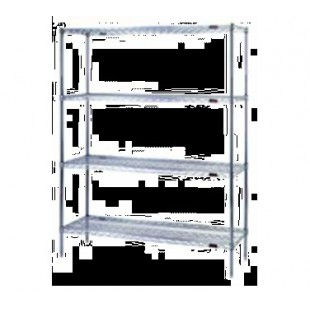 Eagle A4-74-2430C 30 Inch Add-On Shelving Unit 4 Tier Wire Chrome Finish