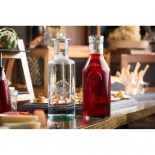 Tablecraft 6631 34 Oz Apothecary Bottle with Cork Stopper Glass