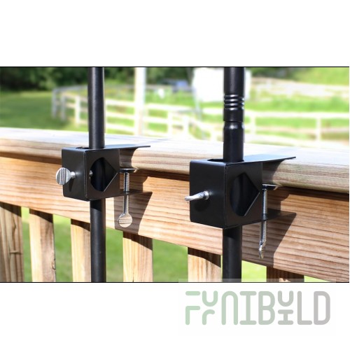 Hollowick TK10144 4 Inch Universal Fit Adjustable Deck Clamp for TIKI Torches