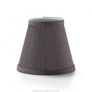 Hollowick 395SV 5-1/8 Inch Diameter Candlestick Shade Fabric Silver with Empire
