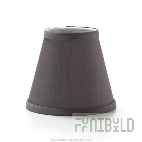 Hollowick 395SV 5-1/8 Inch Diameter Candlestick Shade Fabric Silver with Empire