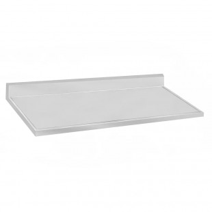 Advance Tabco VCTF-308 96 Inch Countertop with 5 Inch Backsplash Stainless Steel