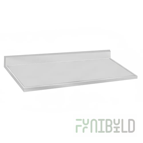 Advance Tabco VCTF-308 96 Inch Countertop with 5 Inch Backsplash Stainless Steel