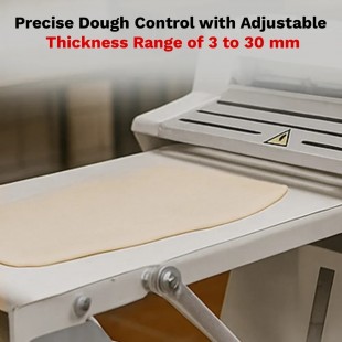 BakeMax BMHA02Y 17 Inch Countertop Dough Sheeter Adjustable Thickness