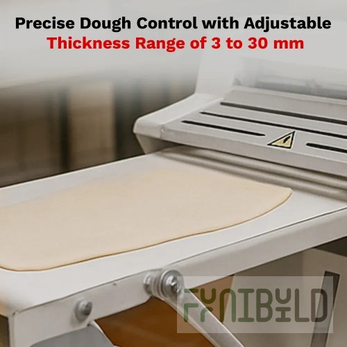 BakeMax BMHA02Y 17 Inch Countertop Dough Sheeter Adjustable Thickness