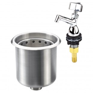 Optional 6-1/2 Inch Stainless Steel Drop-In Dipper Well, Krowne 16-150