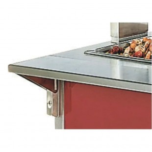 Vollrath NF38993 46 Inch Removable Plate Rest with Non-folding Design Stainless Steel
