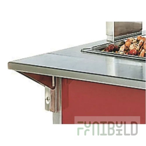 Vollrath NF38993 46 Inch Removable Plate Rest with Non-folding Design Stainless Steel