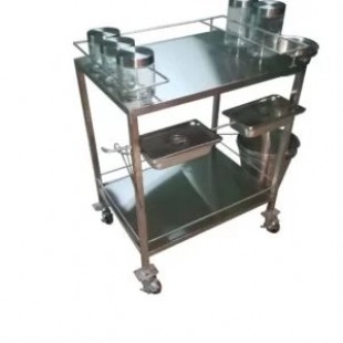 BauscherHepp VE-15158 31 Inch Buffet Table Steel Powder-coated with Bamboo