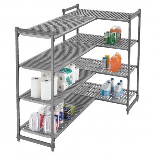 Cambro CBTR60580 60 Inch Camshelving Basics Plus Traverse Brushed Graphite