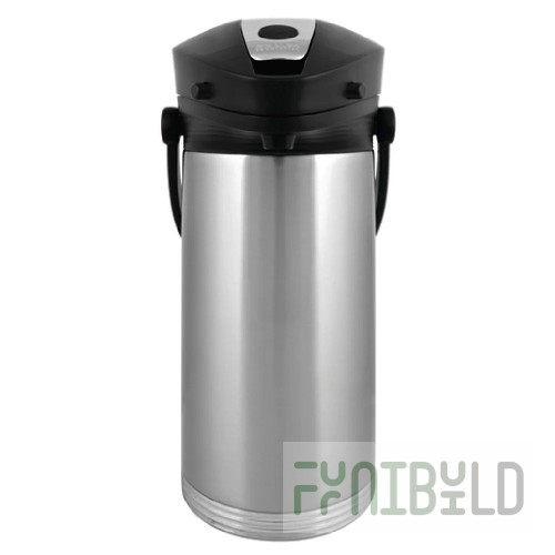 Service Ideas 10-00189-000 3 Liter Airpot Lever Style Ergonomic Handle Stainless Steel
