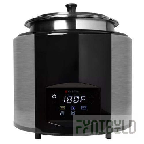 Cooktek 679101 14 Inch Digital Induction Soup Kettle with 4 Qt Tureen