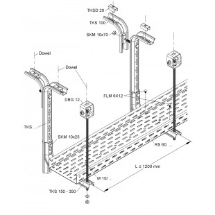 Caddy ACC-51 Tray Stacking Guides with Durable Construction and Easy Installation