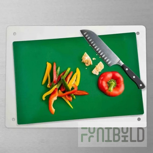 Tablecraft 12074 16 Inch Grippy Mat Cutting Board Anti-slip White Polypropylene