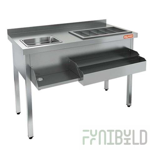 Bar station Hicold NKS-12/7BPK (1200x700(970 with pocket)x850mm)