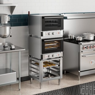 Pratica 200301 24 Inch Stacking Kit Stationary Oven Stand Stainless Steel