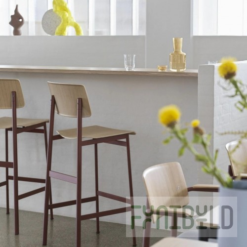 Stool Loft-1 350x350x460mm, beech, other varnish